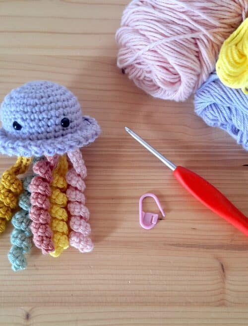 tutoriel méduse en crochet